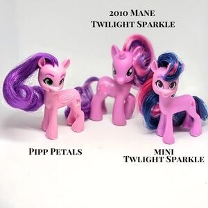 My Little Pony Figures: Pipp Petal Twilight Sparkle & 2010 Mane Twilight Sparkle